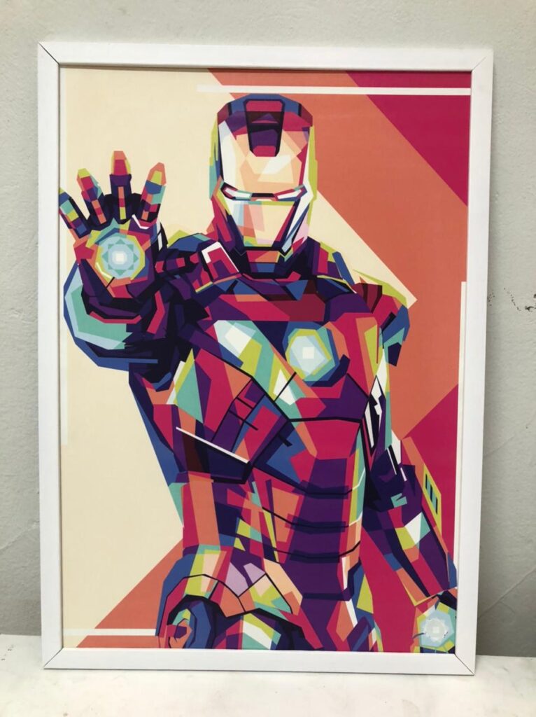 Quadro Decorativo Geek Iron Man Colors, Geek, Homem de Ferro, Iron Man, Geek, Coleção Geek, Defacile, Quadros e Papéis de Parede